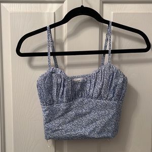 Princess polly tiarnie top blue size 2